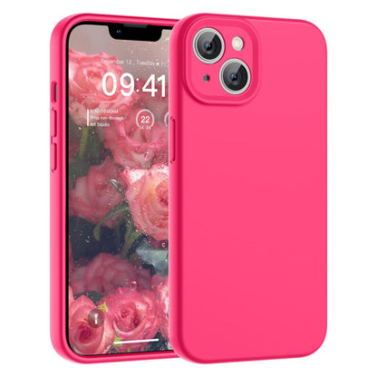 SUPFINE Designed for iPhone 12 Case,Premium Liquid Silicone with [Soft Anti - Scratch Microfiber Lining][Upgraded Camera Protection] Slim Shockproof Protective Phone Case for Men Women Girls,Black - 7DAY'S
