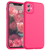SUPFINE Designed for iPhone 12 Case,Premium Liquid Silicone with [Soft Anti - Scratch Microfiber Lining][Upgraded Camera Protection] Slim Shockproof Protective Phone Case for Men Women Girls,Black - 7DAY'S