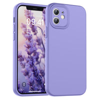 SUPFINE Designed for iPhone 12 Case,Premium Liquid Silicone with [Soft Anti - Scratch Microfiber Lining][Upgraded Camera Protection] Slim Shockproof Protective Phone Case for Men Women Girls,Black - 7DAY'S