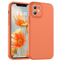 SUPFINE Designed for iPhone 12 Case,Premium Liquid Silicone with [Soft Anti - Scratch Microfiber Lining][Upgraded Camera Protection] Slim Shockproof Protective Phone Case for Men Women Girls,Black - 7DAY'S
