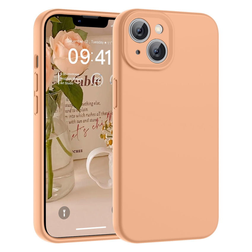 SUPFINE Designed for iPhone 12 Case,Premium Liquid Silicone with [Soft Anti - Scratch Microfiber Lining][Upgraded Camera Protection] Slim Shockproof Protective Phone Case for Men Women Girls,Black - 7DAY'S