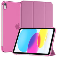 SUPFINE for iPad (A16) 11th Generation Case 11 inch 2025 & iPad 10th Generation Case 10.9 inch 2022, Slim Stand Hard PC Translucent Back Shell Cover (Support Touch ID, Auto Wake/Sleep), Black - 7DAY'S
