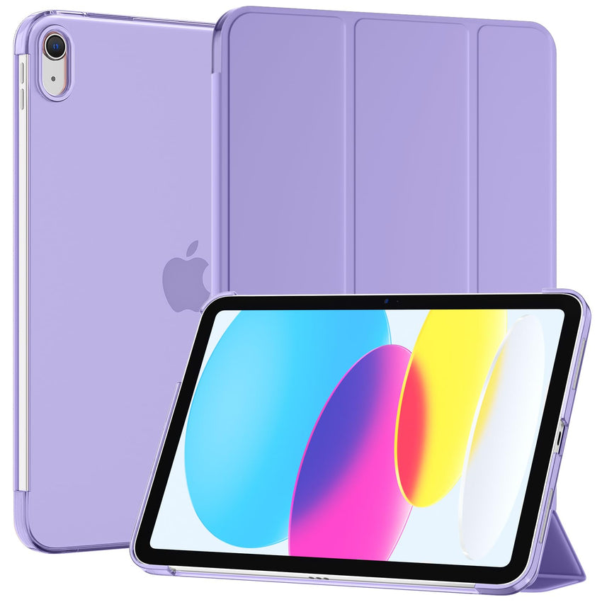 SUPFINE for iPad (A16) 11th Generation Case 11 inch 2025 & iPad 10th Generation Case 10.9 inch 2022, Slim Stand Hard PC Translucent Back Shell Cover (Support Touch ID, Auto Wake/Sleep), Black - 7DAY'S