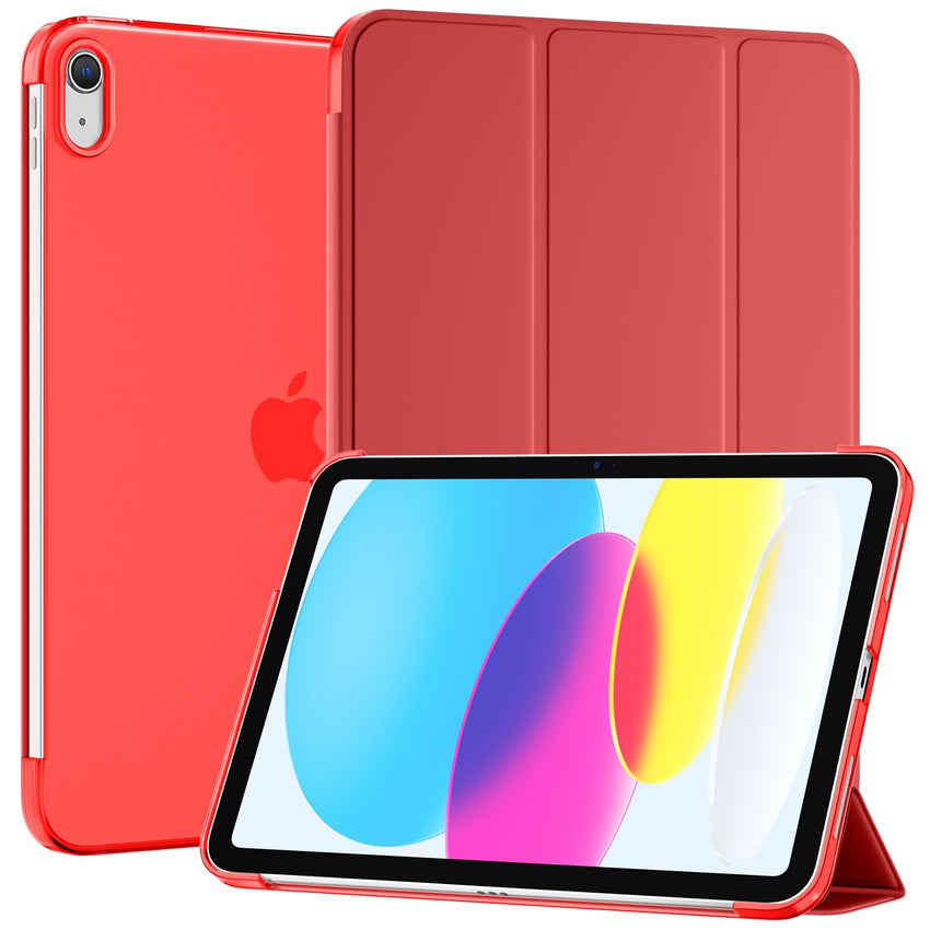 SUPFINE for iPad (A16) 11th Generation Case 11 inch 2025 & iPad 10th Generation Case 10.9 inch 2022, Slim Stand Hard PC Translucent Back Shell Cover (Support Touch ID, Auto Wake/Sleep), Black - 7DAY'S