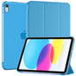 SUPFINE for iPad (A16) 11th Generation Case 11 inch 2025 & iPad 10th Generation Case 10.9 inch 2022, Slim Stand Hard PC Translucent Back Shell Cover (Support Touch ID, Auto Wake/Sleep), Black - 7DAY'S