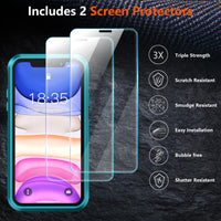 SUPFINE for iPhone 11 Case, [10 FT Military Dropproof] [Dual Layer Structure Protection] Non - Slip Heavy Duty Shockproof Phone Case,Black - 7DAY'S