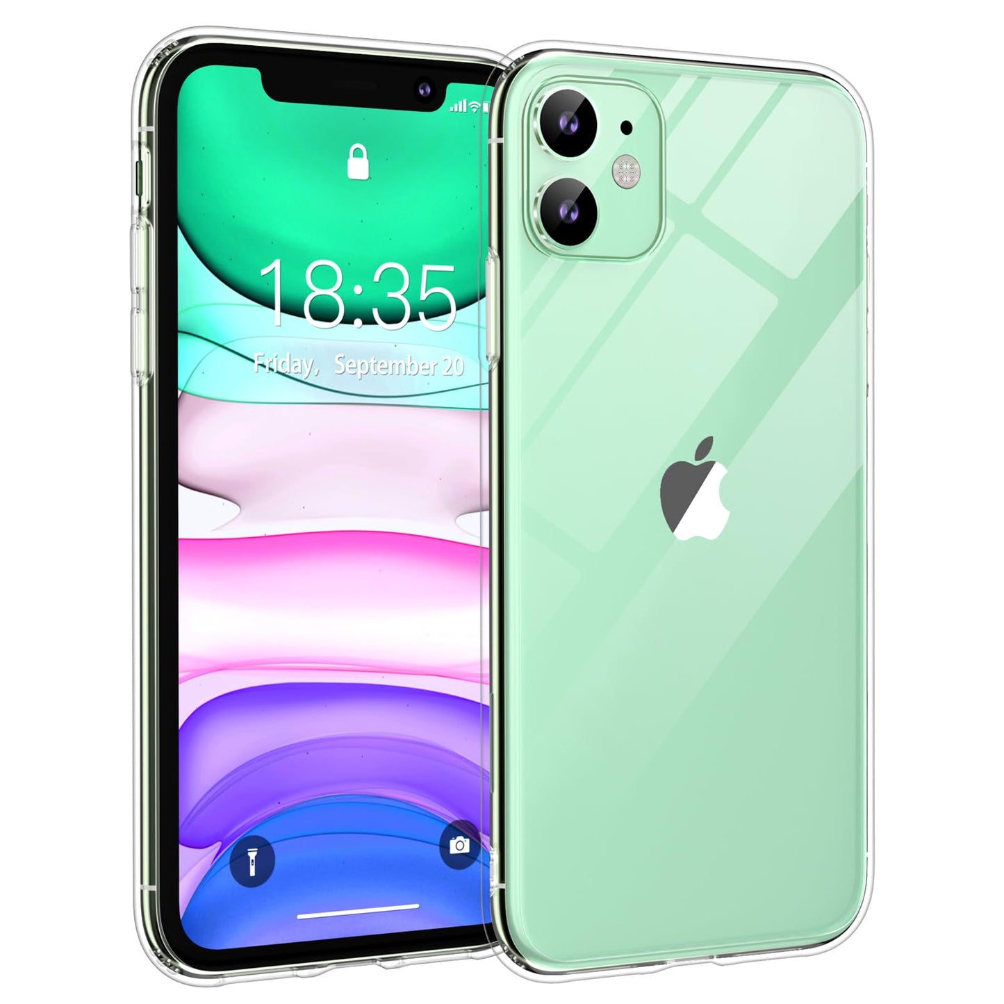 SUPFINE for iPhone 11 Case, [10 FT Military Dropproof] [Dual Layer Structure Protection] Non - Slip Heavy Duty Shockproof Phone Case,Black - 7DAY'S