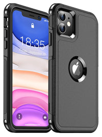 SUPFINE for iPhone 11 Case, [10 FT Military Dropproof] [Dual Layer Structure Protection] Non - Slip Heavy Duty Shockproof Phone Case,Black - 7DAY'S