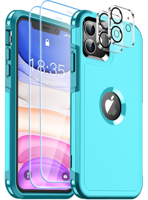 SUPFINE for iPhone 11 Case, [10 FT Military Dropproof] [Dual Layer Structure Protection] Non - Slip Heavy Duty Shockproof Phone Case,Black - 7DAY'S