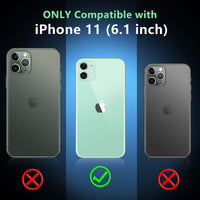 SUPFINE for iPhone 11 Case, [10 FT Military Dropproof] [Dual Layer Structure Protection] Non - Slip Heavy Duty Shockproof Phone Case,Black - 7DAY'S