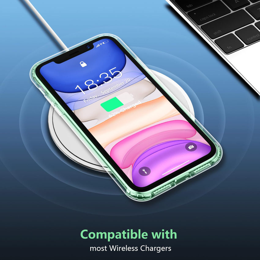 SUPFINE for iPhone 11 Case, [10 FT Military Dropproof] [Dual Layer Structure Protection] Non - Slip Heavy Duty Shockproof Phone Case,Black - 7DAY'S