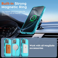 SUPFINE Magnetic for iPhone 12 Pro Max Case, [Compatible with MagSafe][10 FT Military Grade Drop Protection] [Dual Layer Structure Protection] Heavy Duty Full - Body Shockproof Phone Case, Black - 7DAY'S