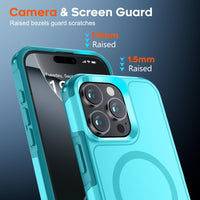 SUPFINE Magnetic for iPhone 12 Pro Max Case, [Compatible with MagSafe][10 FT Military Grade Drop Protection] [Dual Layer Structure Protection] Heavy Duty Full - Body Shockproof Phone Case, Black - 7DAY'S