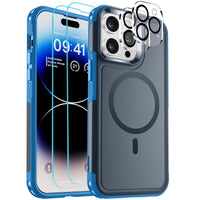 SUPFINE Magnetic for iPhone 12 Pro Max Case, [Compatible with MagSafe][10 FT Military Grade Drop Protection] [Dual Layer Structure Protection] Heavy Duty Full - Body Shockproof Phone Case, Black - 7DAY'S