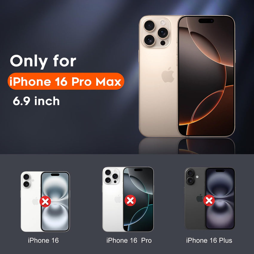SUPFINE Magnetic for iPhone 12 Pro Max Case, [Compatible with MagSafe][10 FT Military Grade Drop Protection] [Dual Layer Structure Protection] Heavy Duty Full - Body Shockproof Phone Case, Black - 7DAY'S