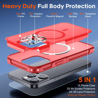 SUPFINE Magnetic for iPhone 12 Pro Max Case, [Compatible with MagSafe][10 FT Military Grade Drop Protection] [Dual Layer Structure Protection] Heavy Duty Full - Body Shockproof Phone Case, Black - 7DAY'S
