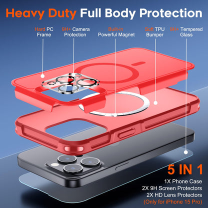 SUPFINE Magnetic for iPhone 12 Pro Max Case, [Compatible with MagSafe][10 FT Military Grade Drop Protection] [Dual Layer Structure Protection] Heavy Duty Full - Body Shockproof Phone Case, Black - 7DAY'S