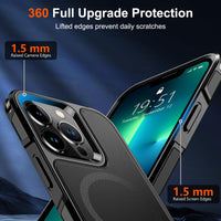 SUPFINE Magnetic for iPhone 12 Pro Max Case, [Compatible with MagSafe][10 FT Military Grade Drop Protection] [Dual Layer Structure Protection] Heavy Duty Full - Body Shockproof Phone Case, Black - 7DAY'S