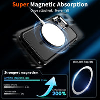 SUPFINE Magnetic for iPhone 12 Pro Max Case, [Compatible with MagSafe][10 FT Military Grade Drop Protection] [Dual Layer Structure Protection] Heavy Duty Full - Body Shockproof Phone Case, Black - 7DAY'S