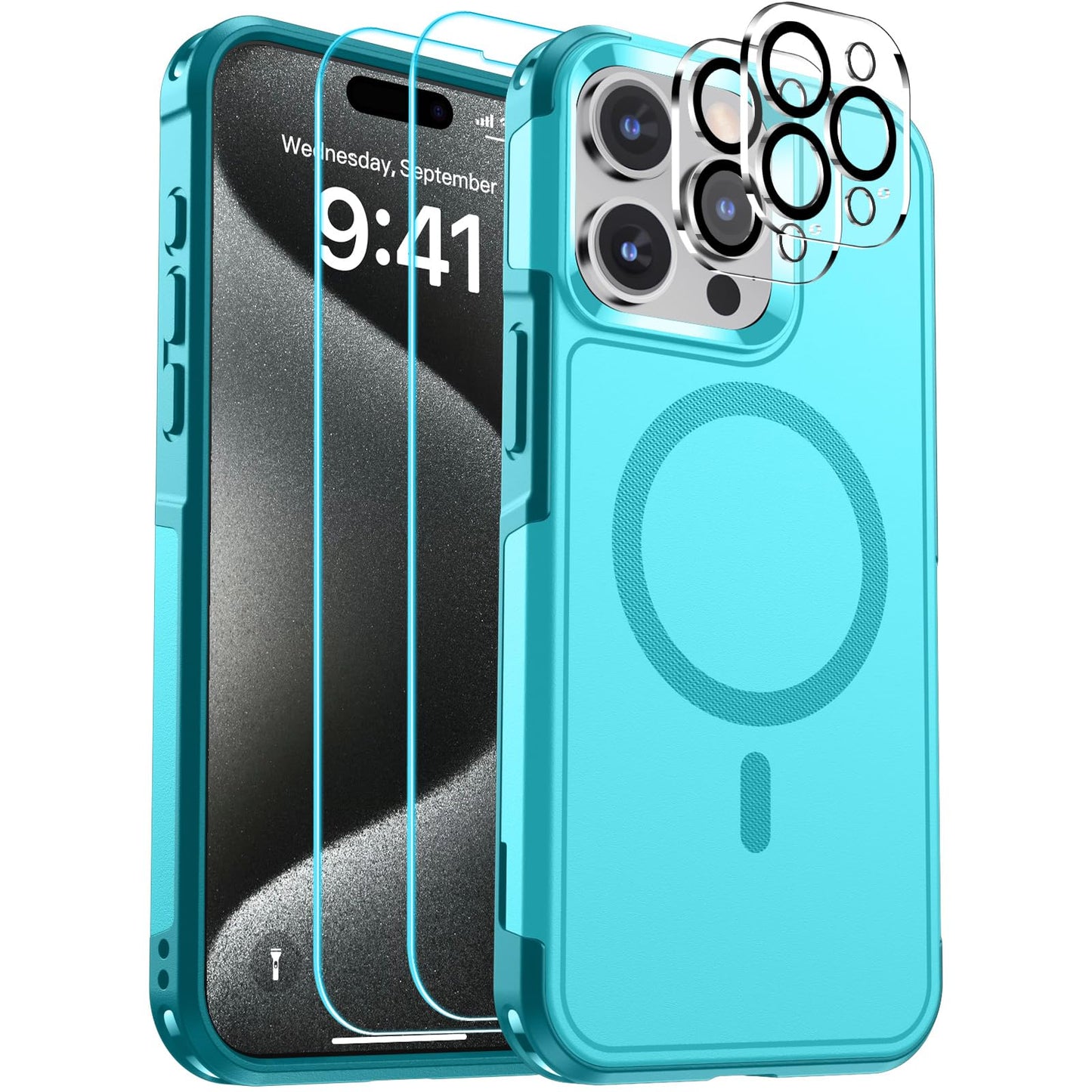 SUPFINE Magnetic for iPhone 12 Pro Max Case, [Compatible with MagSafe][10 FT Military Grade Drop Protection] [Dual Layer Structure Protection] Heavy Duty Full - Body Shockproof Phone Case, Black - 7DAY'S