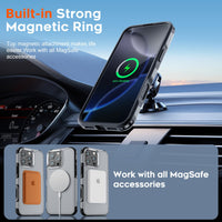 SUPFINE Magnetic for iPhone 12 Pro Max Case, [Compatible with MagSafe][10 FT Military Grade Drop Protection] [Dual Layer Structure Protection] Heavy Duty Full - Body Shockproof Phone Case, Black - 7DAY'S