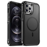 SUPFINE Magnetic for iPhone 12 Pro Max Case, [Compatible with MagSafe][10 FT Military Grade Drop Protection] [Dual Layer Structure Protection] Heavy Duty Full - Body Shockproof Phone Case, Black - 7DAY'S