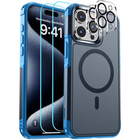 SUPFINE Magnetic for iPhone 12 Pro Max Case, [Compatible with MagSafe][10 FT Military Grade Drop Protection] [Dual Layer Structure Protection] Heavy Duty Full - Body Shockproof Phone Case, Black - 7DAY'S