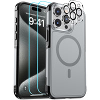 SUPFINE Magnetic for iPhone 12 Pro Max Case, [Compatible with MagSafe][10 FT Military Grade Drop Protection] [Dual Layer Structure Protection] Heavy Duty Full - Body Shockproof Phone Case, Black - 7DAY'S