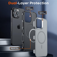 SUPFINE Magnetic for iPhone 12 Pro Max Case, [Compatible with MagSafe][10 FT Military Grade Drop Protection] [Dual Layer Structure Protection] Heavy Duty Full - Body Shockproof Phone Case, Black - 7DAY'S