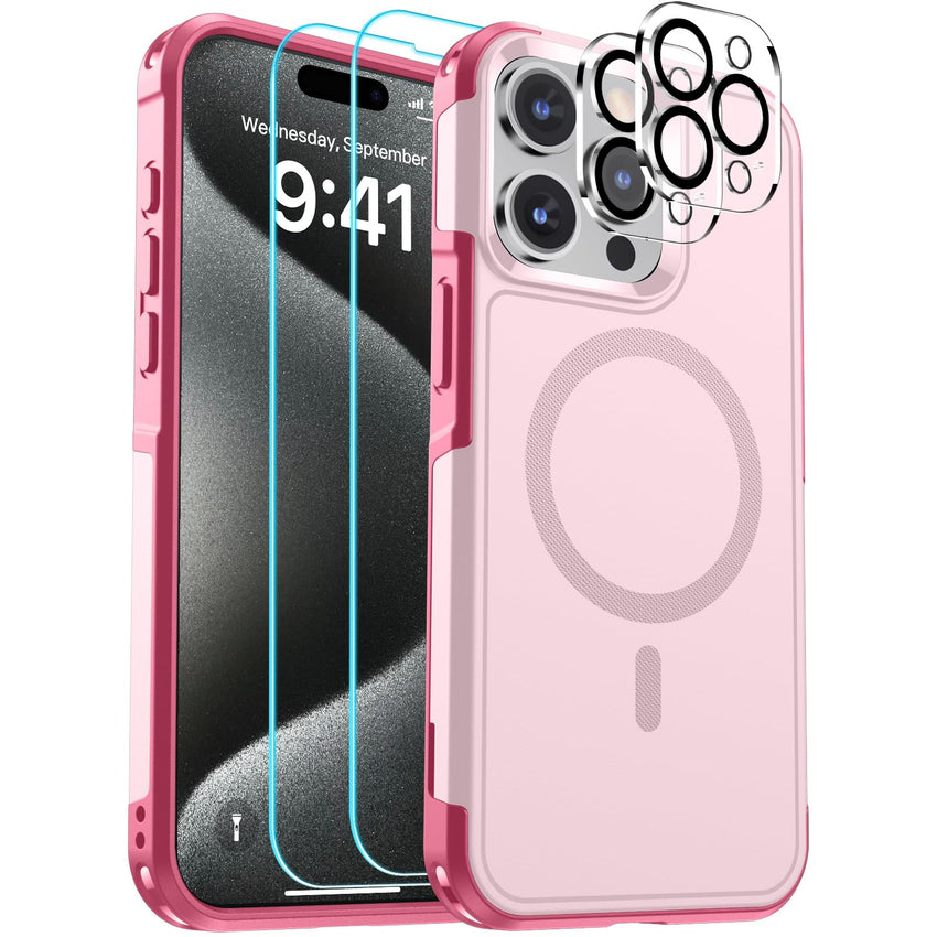SUPFINE Magnetic for iPhone 12 Pro Max Case, [Compatible with MagSafe][10 FT Military Grade Drop Protection] [Dual Layer Structure Protection] Heavy Duty Full - Body Shockproof Phone Case, Black - 7DAY'S