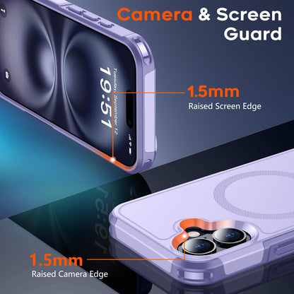 SUPFINE Magnetic for iPhone 12 Pro Max Case, [Compatible with MagSafe][10 FT Military Grade Drop Protection] [Dual Layer Structure Protection] Heavy Duty Full - Body Shockproof Phone Case, Black - 7DAY'S