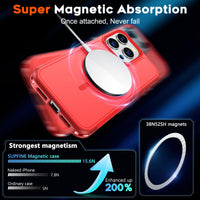 SUPFINE Magnetic for iPhone 12 Pro Max Case, [Compatible with MagSafe][10 FT Military Grade Drop Protection] [Dual Layer Structure Protection] Heavy Duty Full - Body Shockproof Phone Case, Black - 7DAY'S