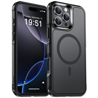 SUPFINE Magnetic for iPhone 12 Pro Max Case, [Compatible with MagSafe][10 FT Military Grade Drop Protection] [Dual Layer Structure Protection] Heavy Duty Full - Body Shockproof Phone Case, Black - 7DAY'S