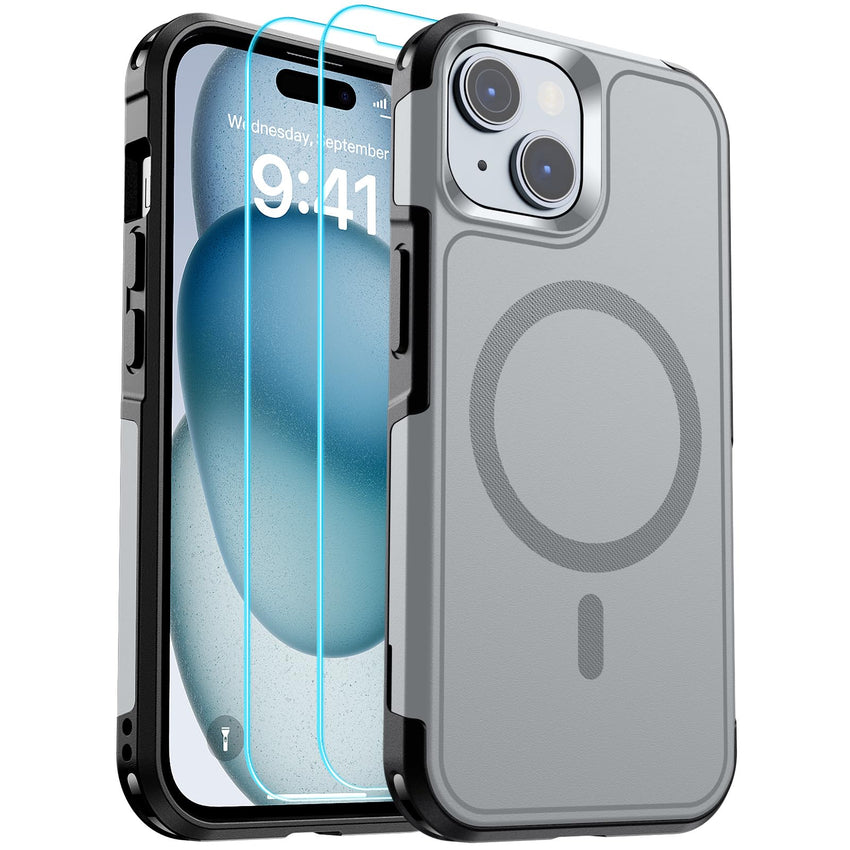 SUPFINE Magnetic for iPhone 12 Pro Max Case, [Compatible with MagSafe][10 FT Military Grade Drop Protection] [Dual Layer Structure Protection] Heavy Duty Full - Body Shockproof Phone Case, Black - 7DAY'S