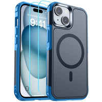 SUPFINE Magnetic for iPhone 12 Pro Max Case, [Compatible with MagSafe][10 FT Military Grade Drop Protection] [Dual Layer Structure Protection] Heavy Duty Full - Body Shockproof Phone Case, Black - 7DAY'S