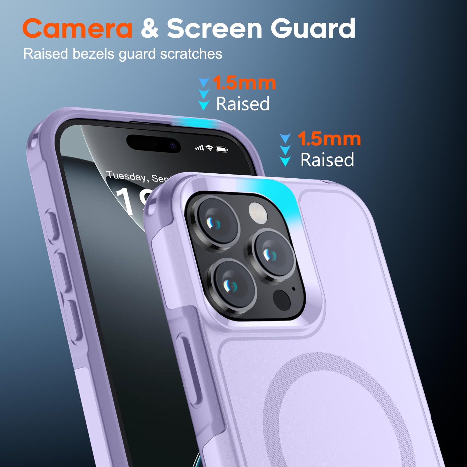 SUPFINE Magnetic for iPhone 12 Pro Max Case, [Compatible with MagSafe][10 FT Military Grade Drop Protection] [Dual Layer Structure Protection] Heavy Duty Full - Body Shockproof Phone Case, Black - 7DAY'S