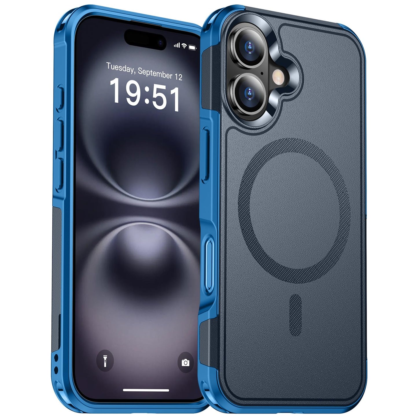 SUPFINE Magnetic for iPhone 12 Pro Max Case, [Compatible with MagSafe][10 FT Military Grade Drop Protection] [Dual Layer Structure Protection] Heavy Duty Full - Body Shockproof Phone Case, Black - 7DAY'S