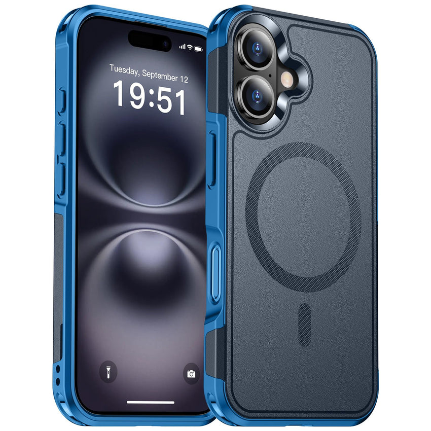 SUPFINE Magnetic for iPhone 12 Pro Max Case, [Compatible with MagSafe][10 FT Military Grade Drop Protection] [Dual Layer Structure Protection] Heavy Duty Full - Body Shockproof Phone Case, Black - 7DAY'S