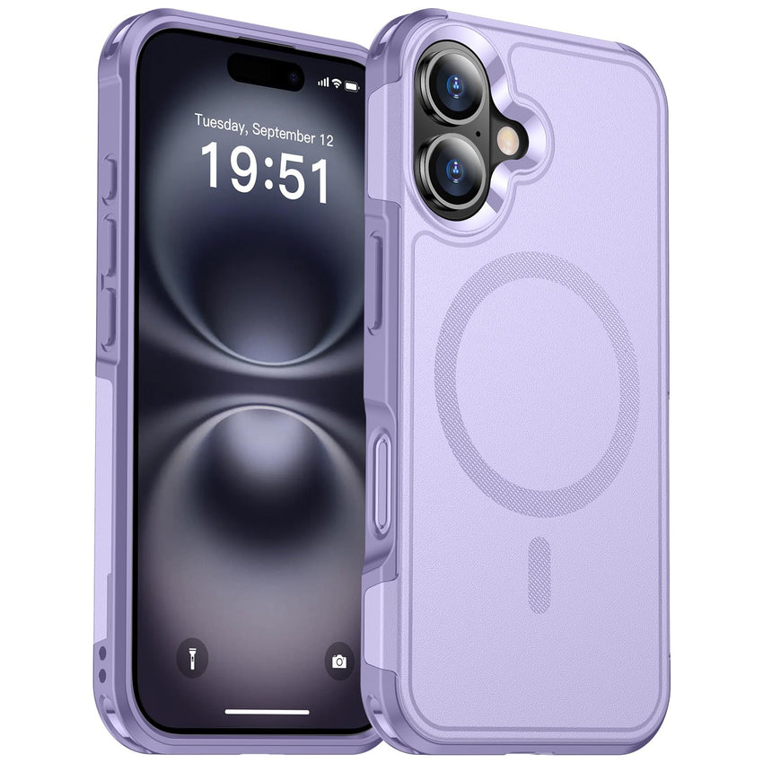 SUPFINE Magnetic for iPhone 12 Pro Max Case, [Compatible with MagSafe][10 FT Military Grade Drop Protection] [Dual Layer Structure Protection] Heavy Duty Full - Body Shockproof Phone Case, Black - 7DAY'S