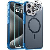 SUPFINE Magnetic for iPhone 12 Pro Max Case, [Compatible with MagSafe][10 FT Military Grade Drop Protection] [Dual Layer Structure Protection] Heavy Duty Full - Body Shockproof Phone Case, Black - 7DAY'S