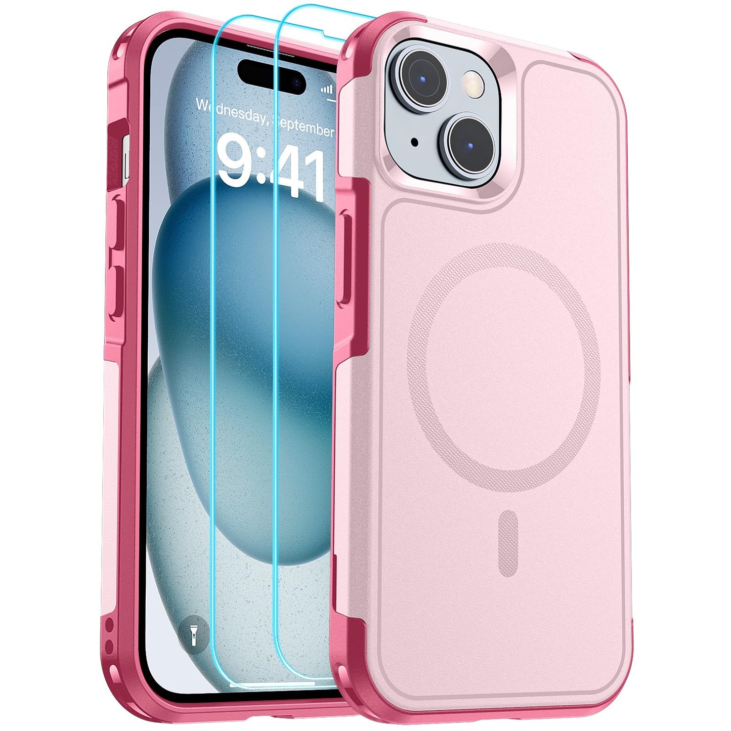 SUPFINE Magnetic for iPhone 12 Pro Max Case, [Compatible with MagSafe][10 FT Military Grade Drop Protection] [Dual Layer Structure Protection] Heavy Duty Full - Body Shockproof Phone Case, Black - 7DAY'S