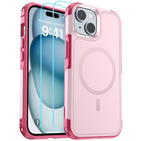SUPFINE Magnetic for iPhone 12 Pro Max Case, [Compatible with MagSafe][10 FT Military Grade Drop Protection] [Dual Layer Structure Protection] Heavy Duty Full - Body Shockproof Phone Case, Black - 7DAY'S
