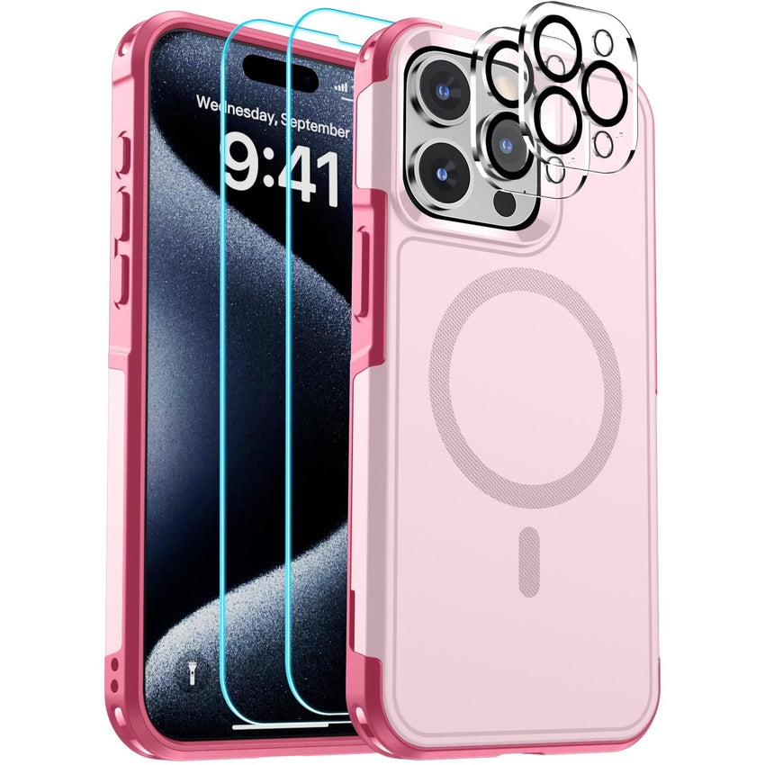 SUPFINE Magnetic for iPhone 12 Pro Max Case, [Compatible with MagSafe][10 FT Military Grade Drop Protection] [Dual Layer Structure Protection] Heavy Duty Full - Body Shockproof Phone Case, Black - 7DAY'S