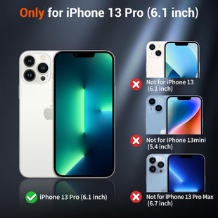SUPFINE Magnetic for iPhone 13 Pro Case (Compatible with MagSafe) (Military Grade Drop Protection) Slim Translucent Matte Shockproof with Anti - Fingerprint Phone Case,Deep Blue - 7DAY'S