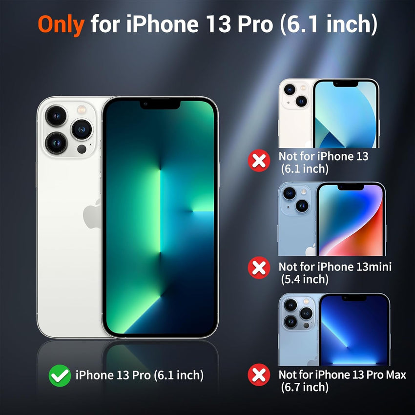 SUPFINE Magnetic for iPhone 13 Pro Case (Compatible with MagSafe) (Military Grade Drop Protection) Slim Translucent Matte Shockproof with Anti - Fingerprint Phone Case,Deep Blue - 7DAY'S