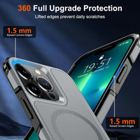 SUPFINE Magnetic for iPhone 13 Pro Case, [Compatible with MagSafe][10 FT Military Grade Drop Protection] [Dual Layer Structure Protection] Heavy Duty Full - Body Shockproof Phone Case,Gray - 7DAY'S