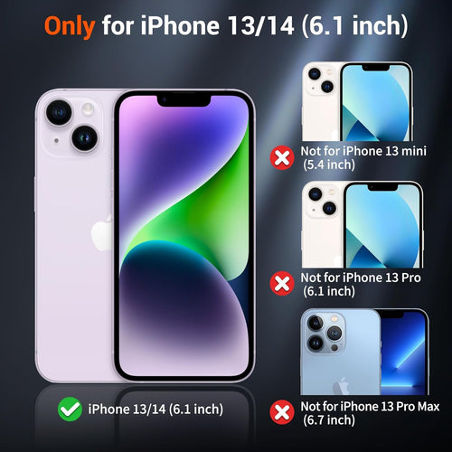 SUPFINE Magnetic for iPhone 14 Case & iPhone 13 Case (Compatible with MagSafe) (Military Grade Drop Protection) Slim Translucent Matte Shockproof Phone Cover,Sand Pink - 7DAY'S