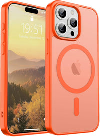 SUPFINE Magnetic for iPhone 14 Case & iPhone 13 Case (Compatible with MagSafe)(Military Grade Drop Protection) Translucent Matte Shockproof Phone Cover,Black - 7DAY'S