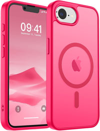 SUPFINE Magnetic for iPhone 14 Case & iPhone 13 Case (Compatible with MagSafe)(Military Grade Drop Protection) Translucent Matte Shockproof Phone Cover,Black - 7DAY'S