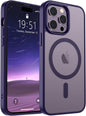 SUPFINE Magnetic for iPhone 14 Case & iPhone 13 Case (Compatible with MagSafe)(Military Grade Drop Protection) Translucent Matte Shockproof Phone Cover,Black - 7DAY'S